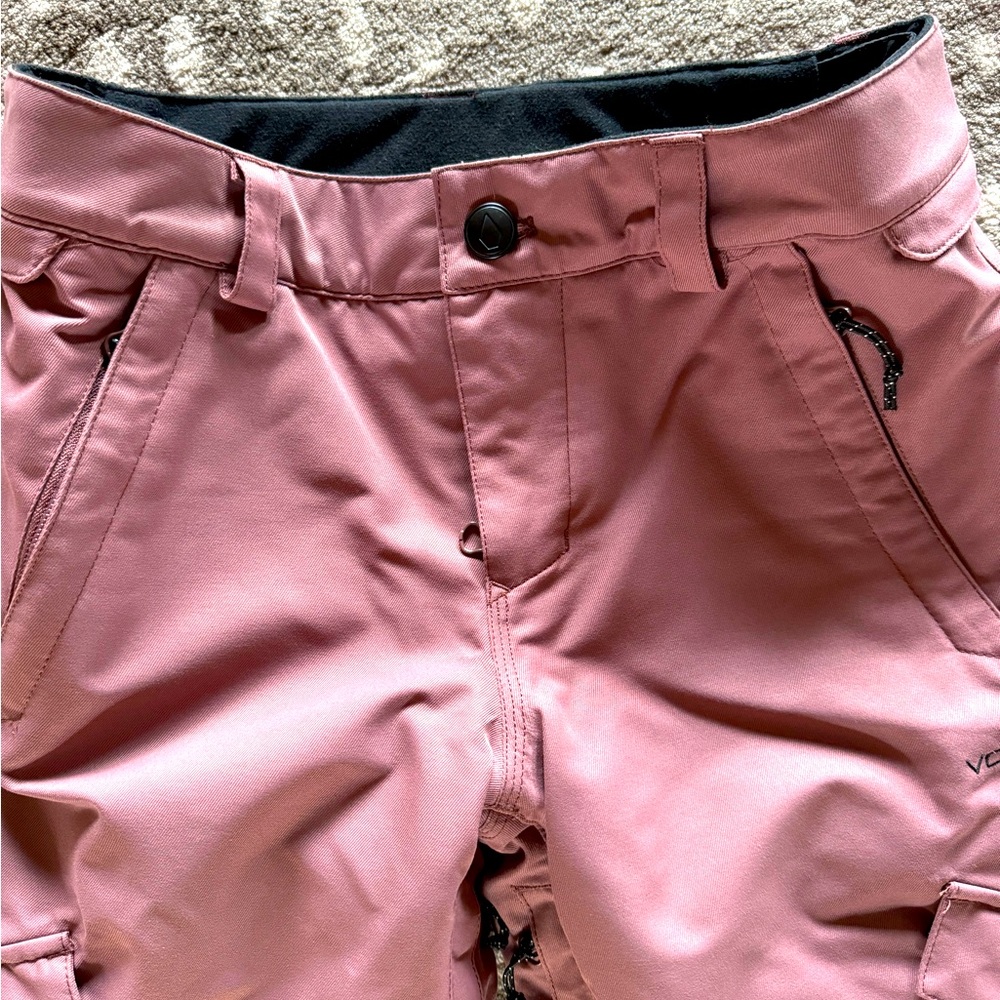 Volcom Youth Girls Ski/Snowboard Pants - Rose color, Size 12Y